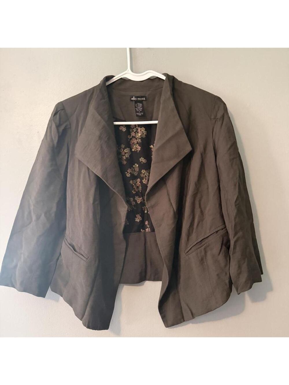 Ella Moss Women's Green and Khaki Jacket